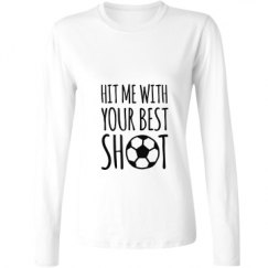 Ladies Relaxed Fit Basic Long Sleeve Tee
