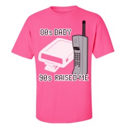 Unisex Ultra Cotton Safety Neon Crewneck Tee