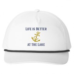 Snapback Five-Panel Rope Hat