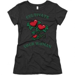 Ladies Slim Fit Super Soft Triblend Tee