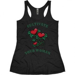 Ladies Slim Fit Super Soft Racerback Triblend Tank