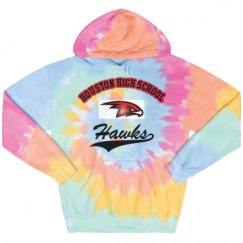 Unisex Tie-Dye Fleece Hoodie