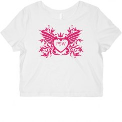 Ladies Slim Fit Crop Top Tee