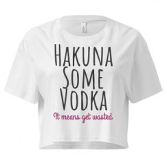 Ladies Festival Cali Crop Top Tee