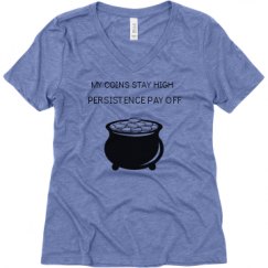 Ladies Relaxed Fit Super Soft Triblend V-Neck Tee