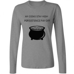 Ladies Relaxed Fit Basic Long Sleeve Tee