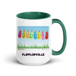 15oz Ceramic Mug with Color Inside