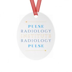 Metal Oval Christmas Ornament