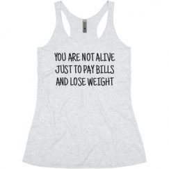 Ladies Slim Fit Super Soft Racerback Triblend Tank