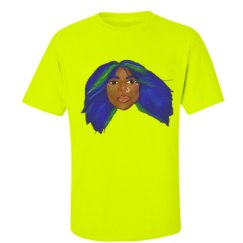Unisex Ultra Cotton Safety Neon Crewneck Tee