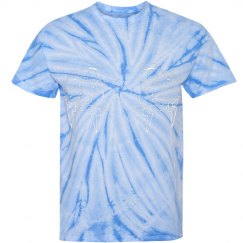 DOUBLE WHT MONIKER TIE DYE TEE