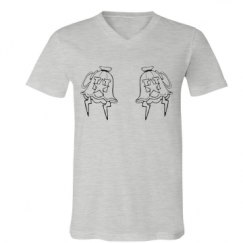 Unisex V-Neck Jersey Tee