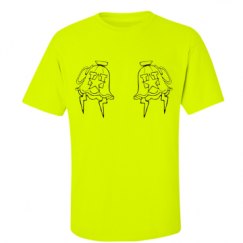 Unisex Ultra Cotton Safety Neon Crewneck Tee
