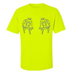 Unisex Ultra Cotton Safety Neon Crewneck Tee