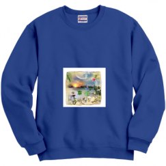 Unisex Film and Foil Crewneck Sweatshirt