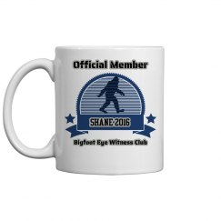 Bigfoot Eyewitness Club Customized Mug
