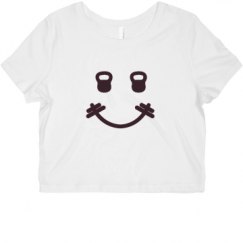 Ladies Slim Fit Crop Top Tee