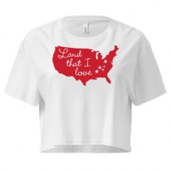 Ladies Festival Cali Crop Top Tee