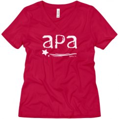 Ladies Relaxed Fit V-Neck Tee