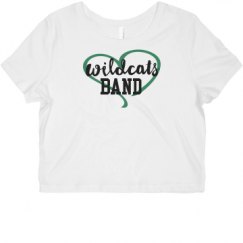 Ladies Slim Fit Crop Top Tee