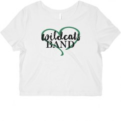 Ladies Slim Fit Crop Top Tee