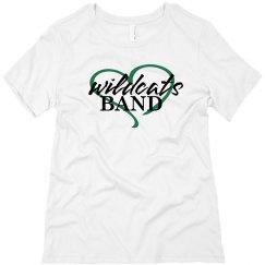 CUSTOM Wildcats Band Love Relaxed White