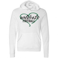 Wildcats Football Love Hoodie White