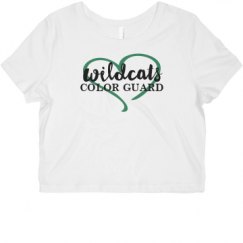 Ladies Slim Fit Crop Top Tee