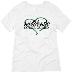 Wildcats Color Guard Love Relaxed White