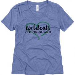 Ladies Relaxed Fit Super Soft Triblend V-Neck Tee