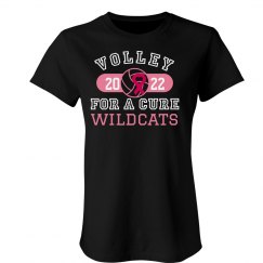 Wildcats Volleyball Breast Cancer Volley Black