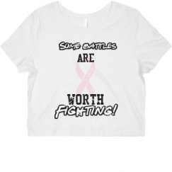 Ladies Slim Fit Crop Top Tee