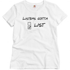 Listers gotta list