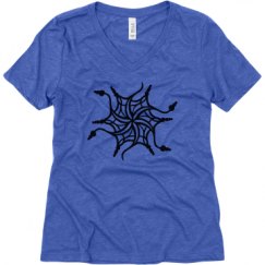 Ladies Relaxed Fit Super Soft Triblend V-Neck Tee