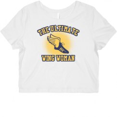 Ladies Slim Fit Crop Top Tee