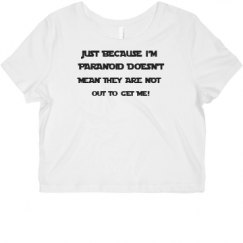 Ladies Slim Fit Crop Top Tee