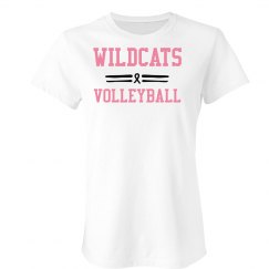 Wildcats Volleyball Breast Cancer Awareness