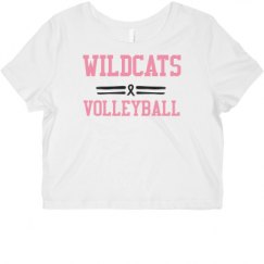 Ladies Slim Fit Crop Top Tee