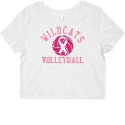 Ladies Slim Fit Crop Top Tee