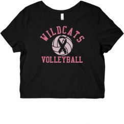 Ladies Slim Fit Crop Top Tee