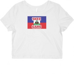 Ladies Slim Fit Crop Top Tee