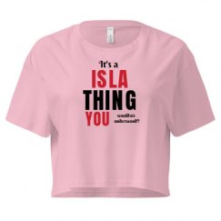 Ladies Festival Cali Crop Top Tee