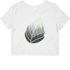 Ladies Slim Fit Crop Top Tee