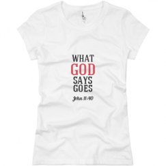 Ladies Slim Fit Basic Promo Jersey Tee