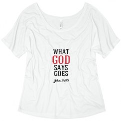 Ladies Flowy Slouchy Tee