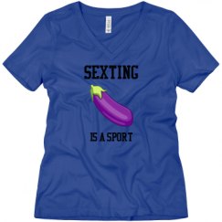 Ladies Relaxed Fit V-Neck Tee