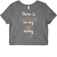 Ladies Slim Fit Crop Top Tee