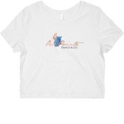 Ladies Slim Fit Crop Top Tee