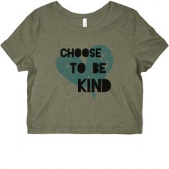 Ladies Slim Fit Crop Top Tee