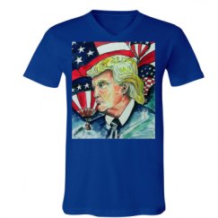 Unisex V-Neck Jersey Tee